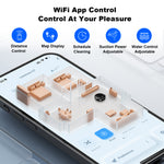 LIECTROUX C7 Robot Vacuum Cleaner and Wet Mop Combo,Smart Mapping,WiFi App And Remote Control,6Kpa Suction,Brushless Motor,Works With Alexa and Google Assistant,Ideal for Pet Hair,Carpet,Hard Floor