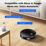 LIECTROUX C7 Robot Vacuum Cleaner and Wet Mop Combo,Smart Mapping,WiFi App And Remote Control,6Kpa Suction,Brushless Motor,Works With Alexa and Google Assistant,Ideal for Pet Hair,Carpet,Hard Floor