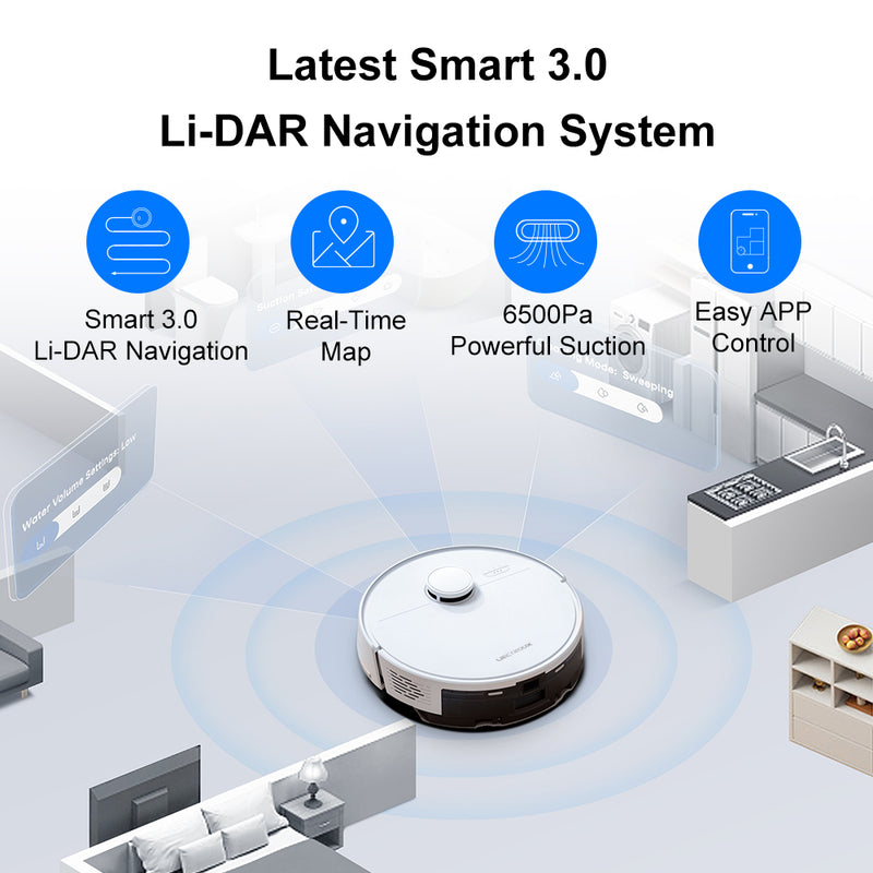 Introducing: Liectroux M70 Pro Robot Vacuum Cleaner - You don't have to touch it for 60 days! 6 New model M70 PRO with self empty dust bin laser robot vacuum cleaner (EU stock.)