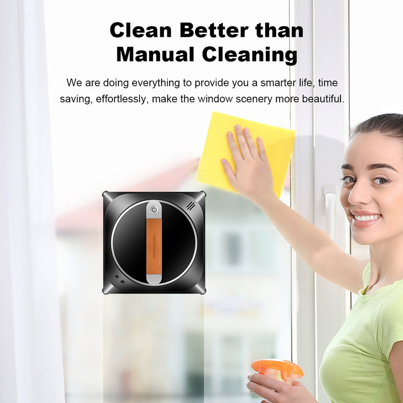 New coming model YW910  best smart robot cleaner for high-rise windows anti falling, app control with 2 water tank auto spray water