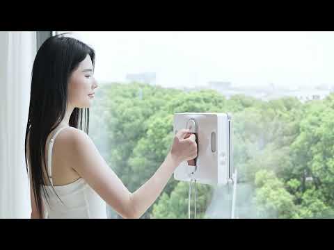 Window Cleaning Robot Liectroux S11, 4-Way Water Spray, Home Glass Floor Wall Tiles Cleaner Robot
